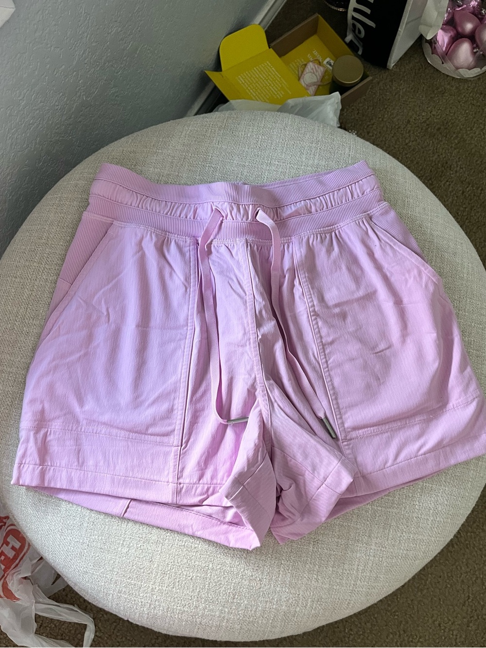 Pink lululemon shorts